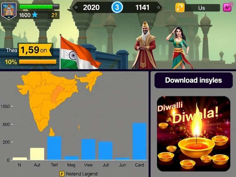 Chart showing Netter Goa Legend download statistics across Indian states